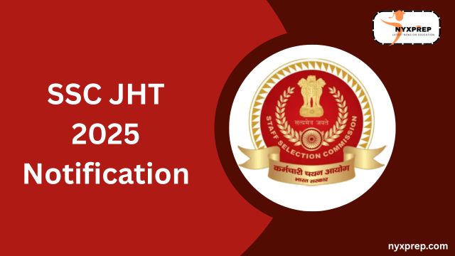 SSC JHT Notification